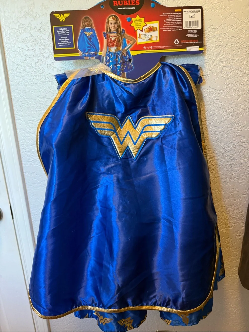 Rubie's DC Comics Wonder Woman Kids Costume - Red, Blue & Gold Princess Warrior